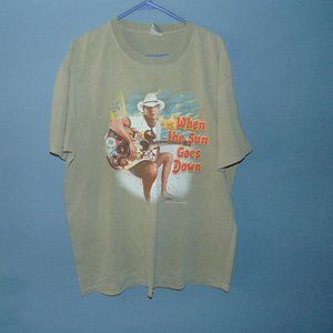 Vintage 2004 Y2K Kenny Chesney T-Shirt When the sun goes Down size L